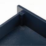 Navy 2-Drawer Lina Modern Accent Table