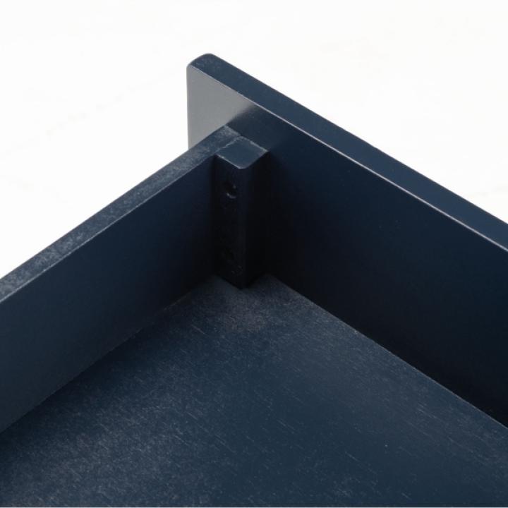 Navy 2-Drawer Lina Modern Accent Table