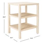 Natural Woven Marguerite End Table