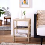 Natural Woven Marguerite End Table