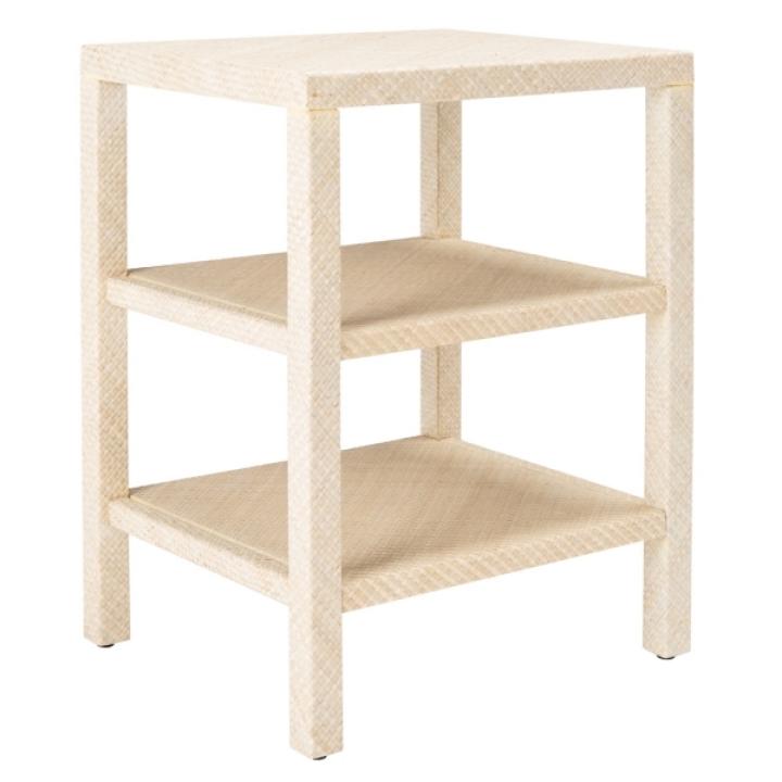 Natural Woven Marguerite End Table