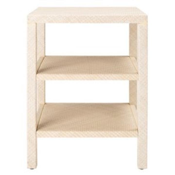 Natural Woven Marguerite End Table