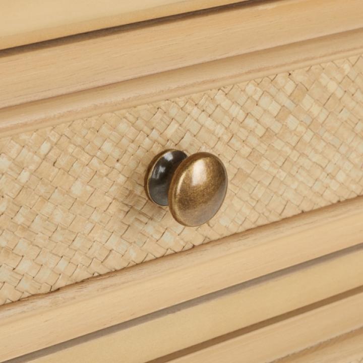 Light Blonde 2-Drawer Claudia Side Table