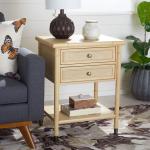 Light Blonde 2-Drawer Claudia Side Table
