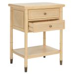 Light Blonde 2-Drawer Claudia Side Table