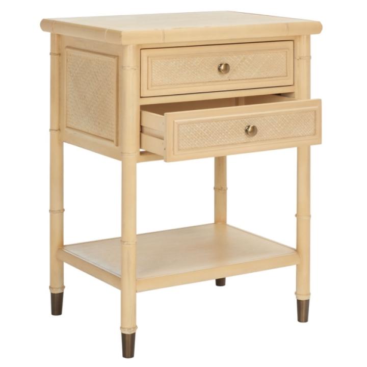 Light Blonde 2-Drawer Claudia Side Table