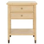 Light Blonde 2-Drawer Claudia Side Table