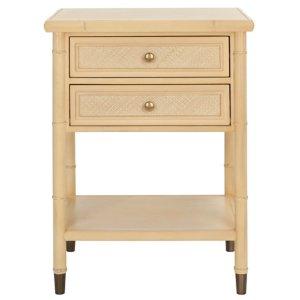 Light Blonde 2-Drawer Claudia Side Table