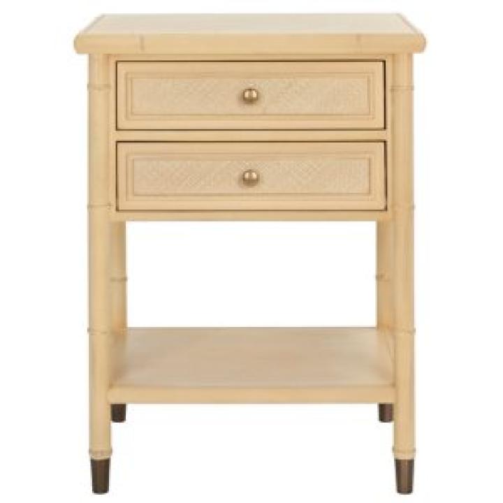 Light Blonde 2-Drawer Claudia Side Table