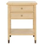 Light Blonde 2-Drawer Claudia Side Table