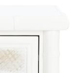 White 2-Drawer Claudia Side Table