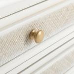 White 2-Drawer Claudia Side Table