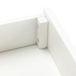 White 2-Drawer Claudia Side Table