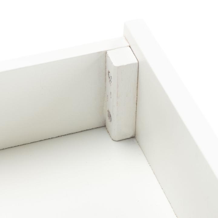 White 2-Drawer Claudia Side Table