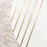 White Marble Round Valerie Accent Table