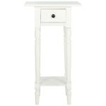 Distressed Cream Wood Emilie Petite End Table