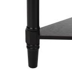 Distressed Black Wood Selena Corner Accent Table