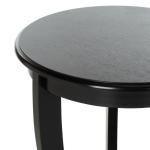 Round Black Pedestal Accent Table