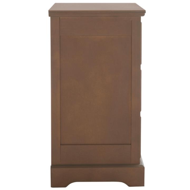 Sepia Wood 3-Drawer Britte Side Table