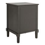Gray Wood Open Shelf Rosa End Table