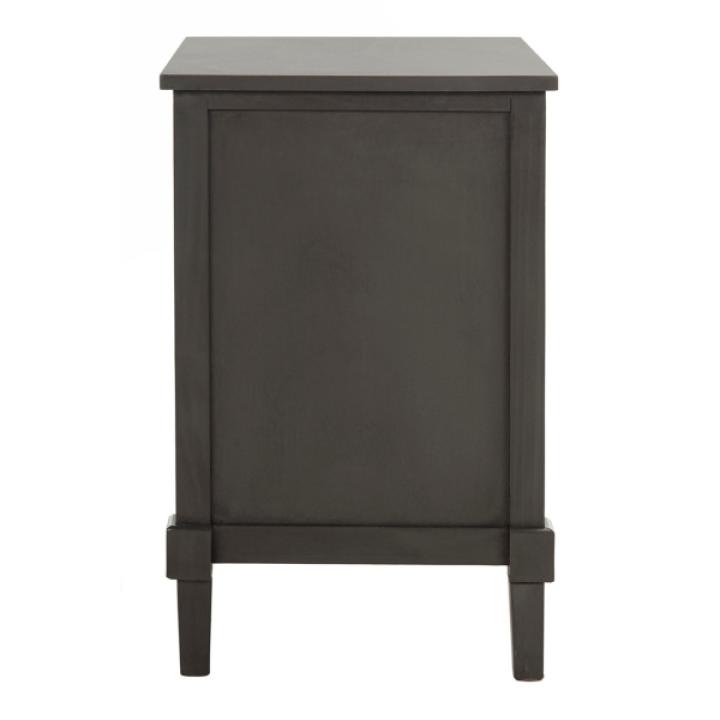 Gray Wood Open Shelf Rosa End Table