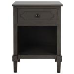 Gray Wood Open Shelf Rosa End Table