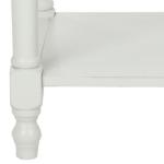 White Wood Spindle Razie Accent Table