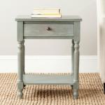 Vintage Gray Wood Rosie End Table