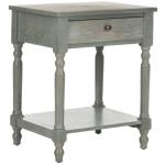 Vintage Gray Wood Rosie End Table
