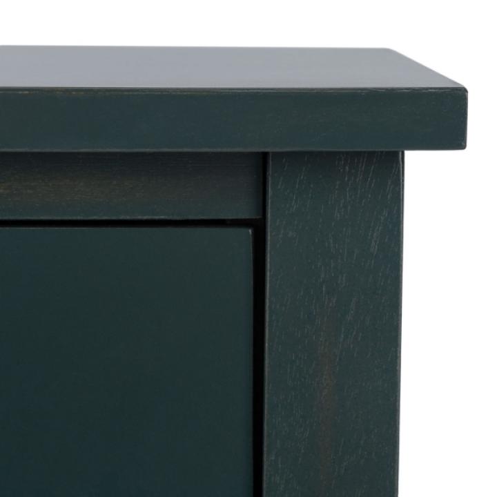 Navy Wood Spindle Razie Accent Table