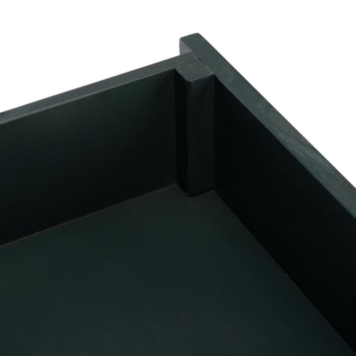 Navy Wood Spindle Razie Accent Table