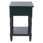 Navy Wood Spindle Razie Accent Table