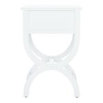 White Contemporary Maxine Accent Table
