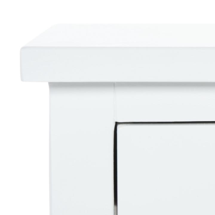 White Contemporary Maxine Accent Table