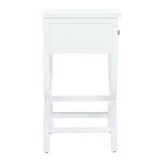 White Contemporary Maxine Accent Table
