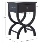 Black Contemporary Maxine Accent Table