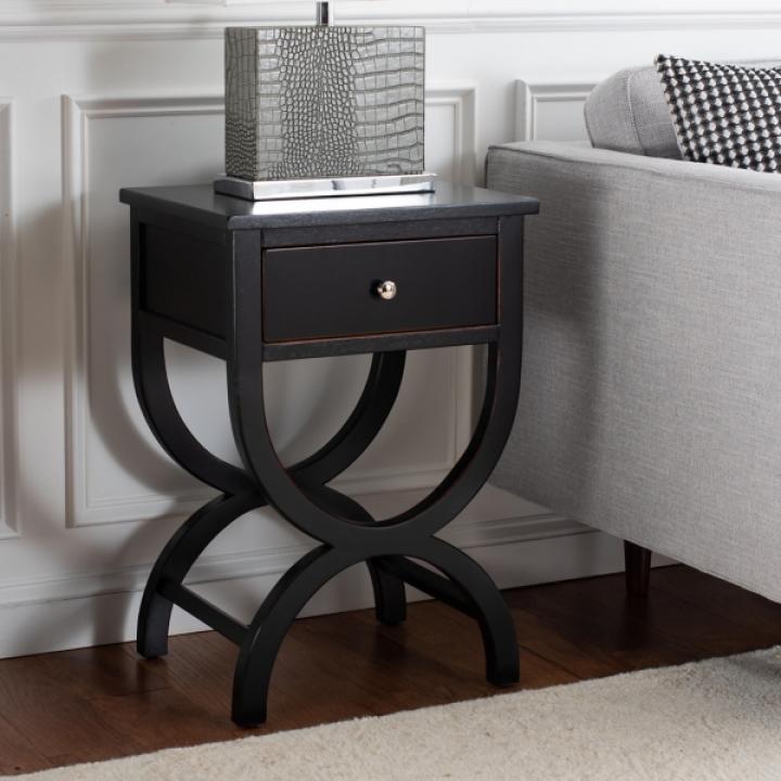 Black Contemporary Maxine Accent Table