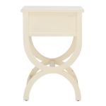 Weathered Vanilla Contemporary Maxine Accent Table