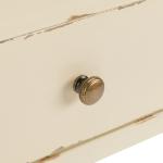 Weathered Vanilla Contemporary Maxine Accent Table