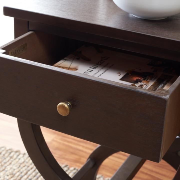 Brown Contemporary Maxine Accent Table