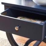 Navy Contemporary Maxine Accent Table