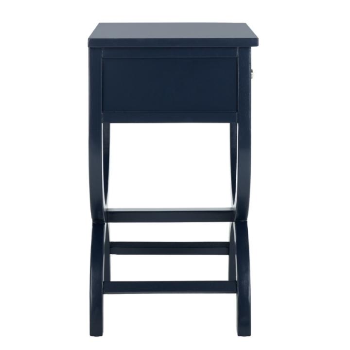 Navy Contemporary Maxine Accent Table