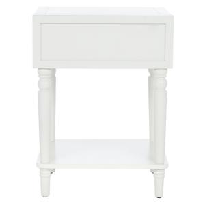 White Single Drawer Letta Accent Table
