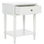 White Single Drawer Letta Accent Table