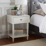 White Single Drawer Letta Accent Table