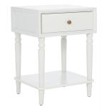 White Single Drawer Letta Accent Table