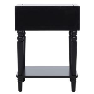 Black Single Drawer Letta Accent Table
