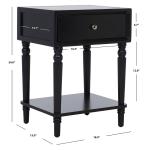 Black Single Drawer Letta Accent Table