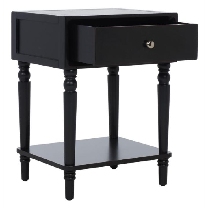 Black Single Drawer Letta Accent Table