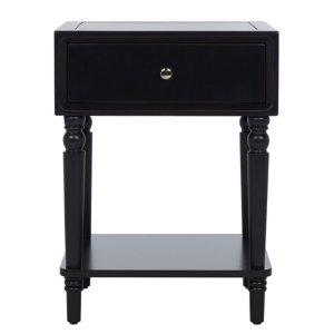 Black Single Drawer Letta Accent Table